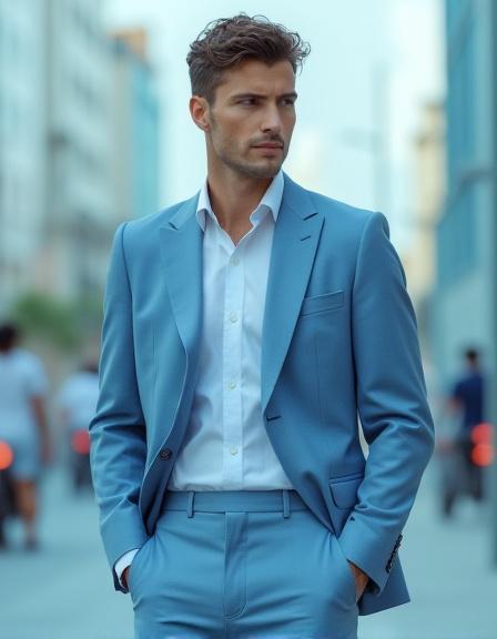 銀座オーシャンブリーズコレクションを着たモデル